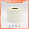 H&ouml;gkvalitativ 255 g glansigt vit BOPP-etikettklisterm&auml;rke med 100 g vitt kraftpapper